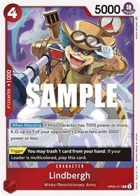 Lindbergh - Awakening of the New Era (OP05) #OP05-017 - Rare One Piece Trading Card