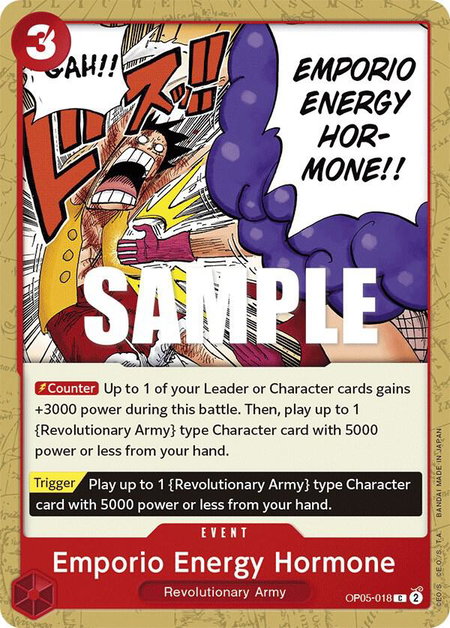 Emporio Energy Hormone - Awakening of the New Era One Piece trading card