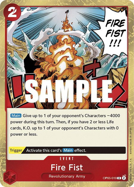 Fire Fist - Awakening of the New Era One Piece trading card