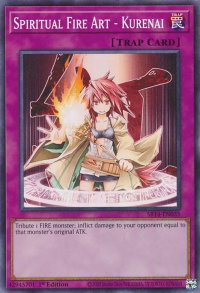 Spiritual Fire Art - Kurenai - Structure Deck: Fire Kings (SR14) #SR14-EN035 - Common / Short Print YuGiOh Trading Card