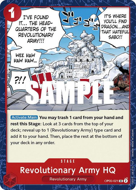 Revolutionary Army HQ - Awakening of the New Era One Piece trading card