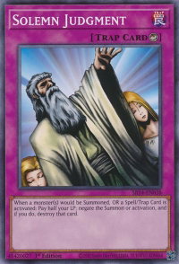Solemn Judgment - Structure Deck: Fire Kings (SR14) #SR14-EN038 - Common / Short Print YuGiOh Trading Card