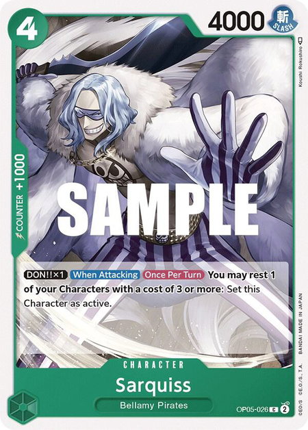 Sarquiss - Awakening of the New Era One Piece trading card