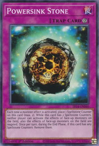 Powersink Stone - Structure Deck: Fire Kings (SR14) #SR14-EN040 - Common / Short Print YuGiOh Trading Card