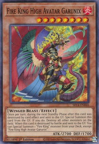 Fire King High Avatar Garunix - Structure Deck: Fire Kings (SR14) #SR14-EN046 - Common / Short Print YuGiOh Trading Card