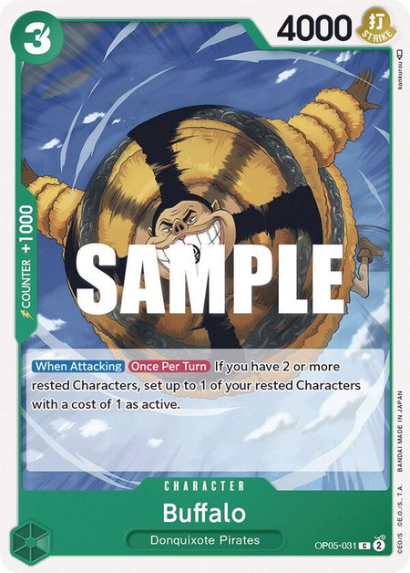 Buffalo - Awakening of the New Era One Piece trading card