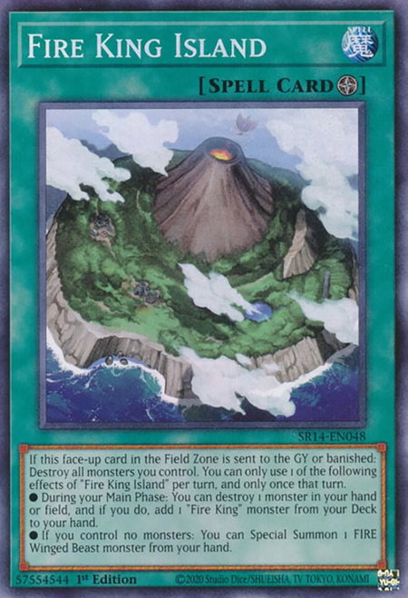 Fire King Island - Structure Deck: Fire Kings YuGiOh trading card