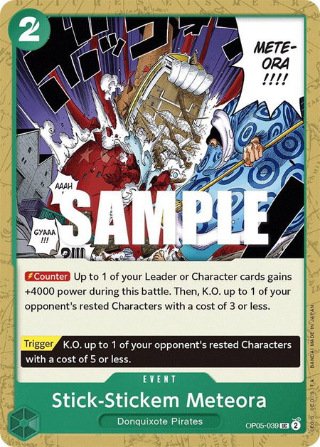 Stick-Stickem Meteora - Awakening of the New Era One Piece trading card