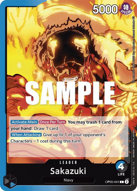 Sakazuki - Awakening of the New Era One Piece trading card