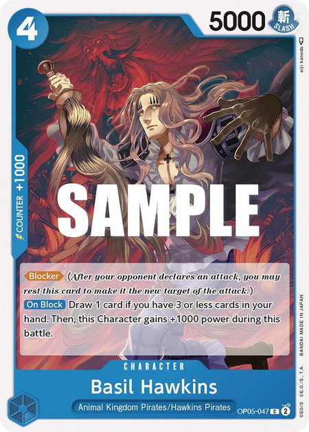 Basil Hawkins - Awakening of the New Era One Piece trading card