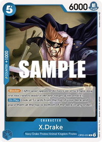 X.Drake - Awakening of the New Era (OP05) #OP05-055 - Rare One Piece Trading Card