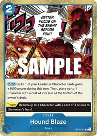 Hound Blaze - Awakening of the New Era (OP05) #OP05-057 - Rare One Piece Trading Card