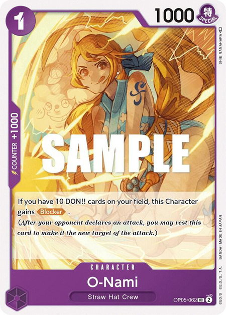 O-Nami - Awakening of the New Era One Piece trading card