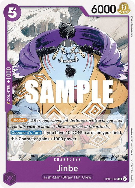 Jinbe - Awakening of the New Era One Piece trading card