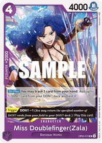 Miss Doublefinger(Zala) - Awakening of the New Era (OP05) #OP05-073 - Uncommon One Piece Trading Card
