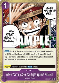 When You're at Sea You Fight against Pirates!! - Awakening of the New Era (OP05) #OP05-076 - Rare One Piece Trading Card