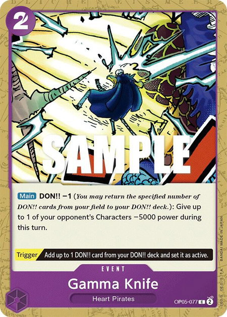 Gamma Knife - Awakening of the New Era One Piece trading card
