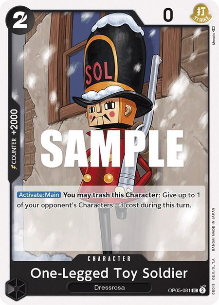 One-Legged Toy Soldier - Awakening of the New Era One Piece trading card