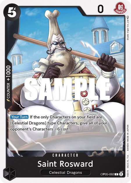 Saint Rosward - Awakening of the New Era One Piece trading card