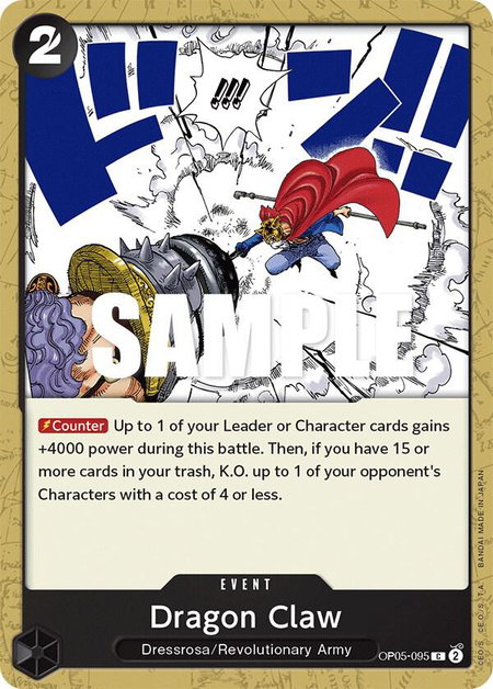 Dragon Claw - Awakening of the New Era One Piece trading card