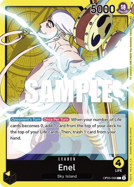 Enel (098) - Awakening of the New Era One Piece trading card