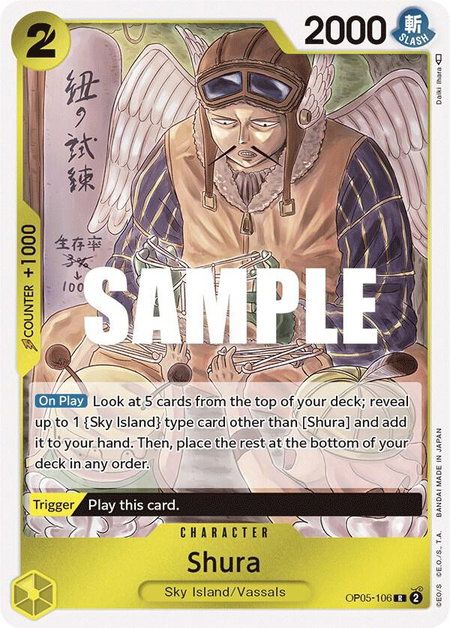 Shura - Awakening of the New Era One Piece trading card