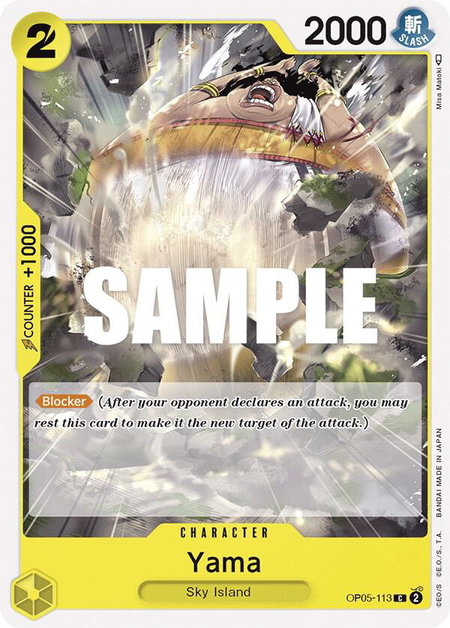 Yama - Awakening of the New Era One Piece trading card