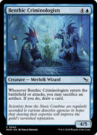 Benthic Criminologists - Murders at Karlov Manor (MKM) #40 - Common Magic: The Gathering Trading Card