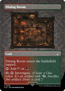 Dining Room (Borderless) - Ravnica: Clue Edition (CLU) #15 - Uncommon Magic: The Gathering Trading Card