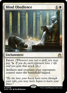 Blind Obedience - Ravnica Remastered (RVR) #9 - Rare Magic: The Gathering Trading Card