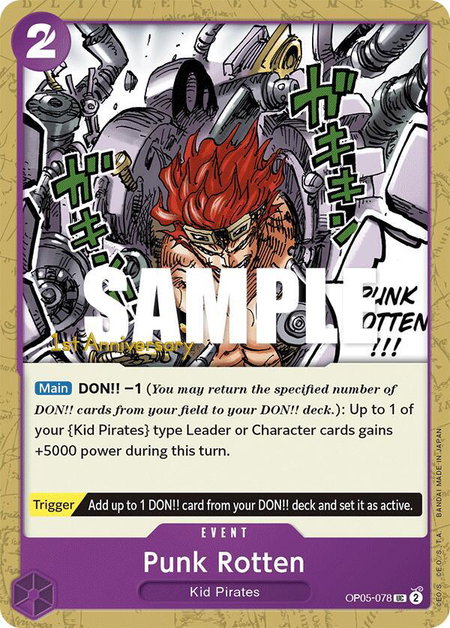 Punk Rotten - Awakening of the New Era: 1st Anniversary Tournament Cards One Piece trading card
