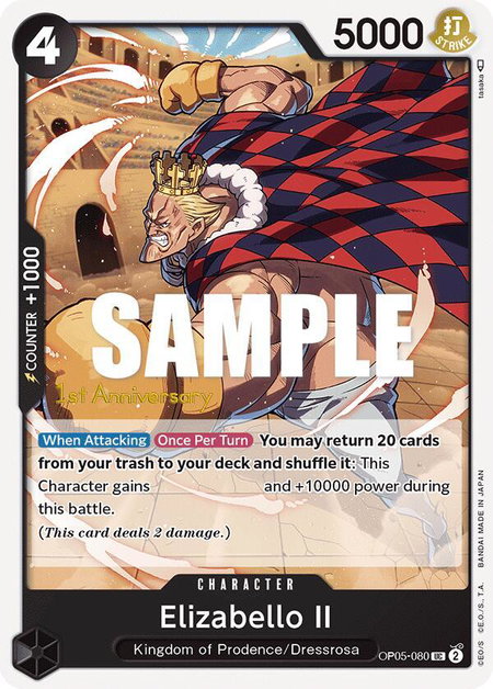 Elizabello II - Awakening of the New Era: 1st Anniversary Tournament Cards One Piece trading card