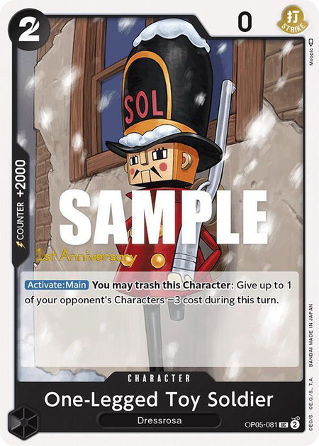 One-Legged Toy Soldier - Awakening of the New Era: 1st Anniversary Tournament Cards One Piece trading card