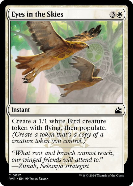 Eyes in the Skies trading card from Ravnica Remastered Eyes in the Skies - Ravnica Remastered Magic: The Gathering trading card