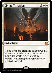 Divine Visitation - Ravnica Remastered (RVR) #16 - Mythic Magic: The Gathering Trading Card