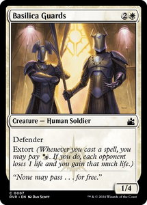 Basilica Guards - Ravnica Remastered (RVR) #7 - Common Magic: The Gathering Trading Card