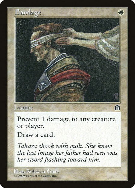 Bandage trading card from Stronghold Bandage - Stronghold Magic: The Gathering trading card