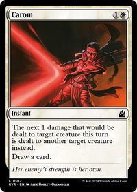 Carom - Ravnica Remastered (RVR) #12 - Common Magic: The Gathering Trading Card