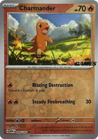 Charmander - 004/165 (EBGames Exclusive) - Miscellaneous Cards & Products (MCAP) #004/165 - Promo Pokémon Trading Card