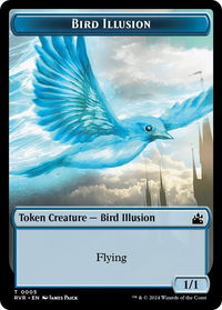 Bird Illusion Token - Ravnica Remastered (RVR) #5 - Token Magic: The Gathering Trading Card