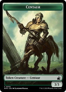 Centaur Token - Ravnica Remastered (RVR) #10 - Token Magic: The Gathering Trading Card