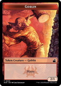 Goblin Token (0009) - Ravnica Remastered (RVR) #9 - Token Magic: The Gathering Trading Card