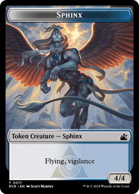 Sphinx Token - Ravnica Remastered (RVR) #17 - Token Magic: The Gathering Trading Card