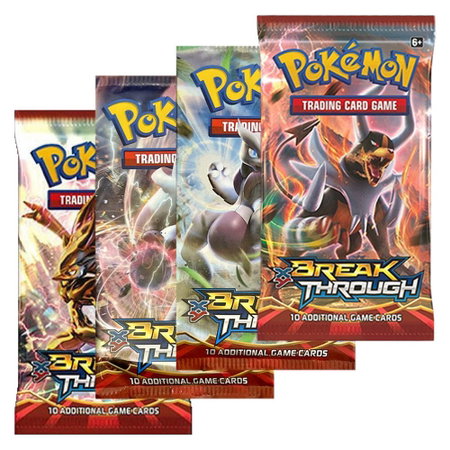 BREAKthrough Booster Pack Art Bundle [Set of 4] - XY - BREAKthrough Pokémon trading card