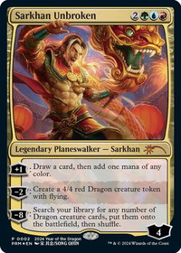 Sarkhan Unbroken (Year of the Dragon 2024) - Standard Showdown Promos (SSP) #2 - Promo Magic: The Gathering Trading Card
