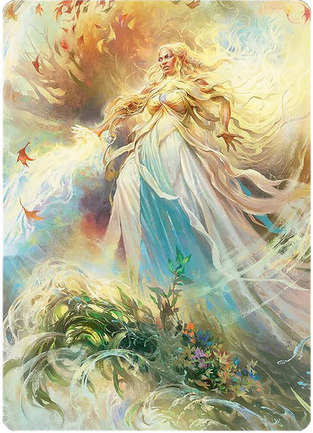 Galadriel, Light of Valinor Art Card - Art Series: Universes Beyond: The Lord of the Rings: Tales of Middle-earth Magic: The Gathering trading card