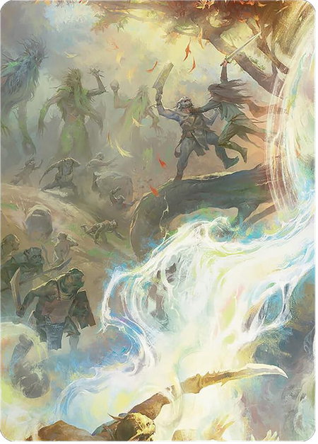 Arboreal Alliance Art Card - Art Series: Universes Beyond: The Lord of the Rings: Tales of Middle-earth Magic: The Gathering trading card