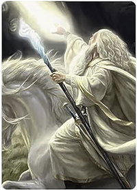 Gandalf of the Secret Fire Art Card - Art Series: Universes Beyond: The Lord of the Rings: Tales of Middle-earth (ASLTR) #17 - Special Magic: The Gathering Trading Card