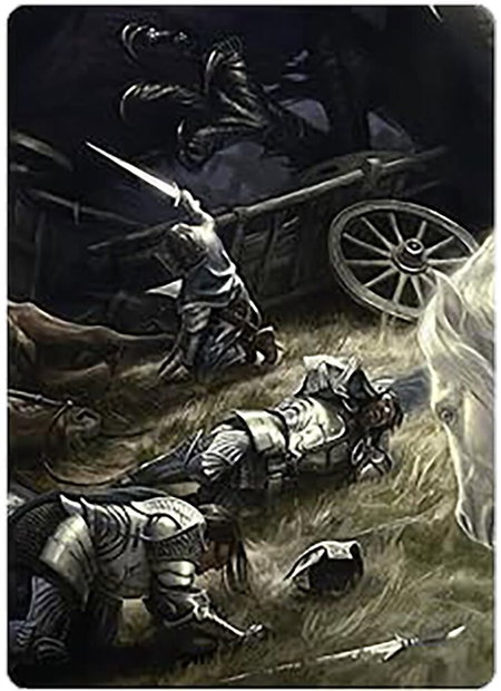 Courageous Resolve Art Card - Art Series: Universes Beyond: The Lord of the Rings: Tales of Middle-earth Magic: The Gathering trading card