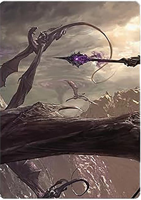 Nazgul Battle-Mace Art Card - Art Series: Universes Beyond: The Lord of the Rings: Tales of Middle-earth Magic: The Gathering trading card